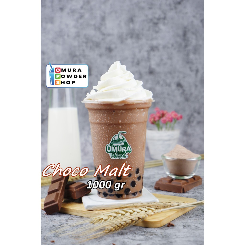 

Omura blend bubuk minuman mix rasa Choco Malt / Cokelat 1 kg