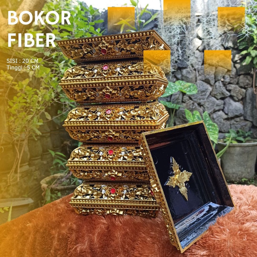 Tamas Fiber Kotak Ukir Bali Wadah sodan khas bali termurah