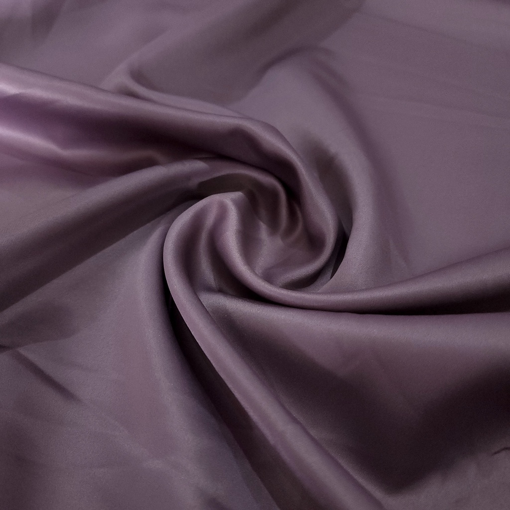 Satin Silk Velvet Premium Warna Dusty Purple Satin Bridesmaid Mewah Puring Kebaya Meteran dan 0.5 Meter lebar 150cm