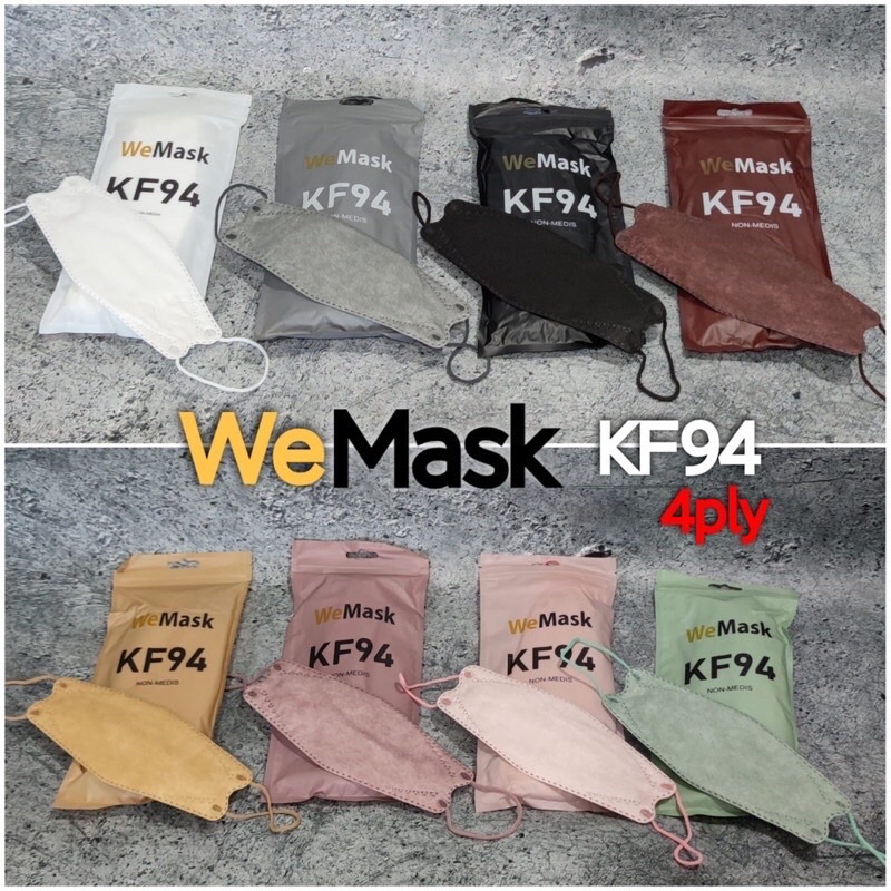 PROMO KF 94 WARNA 4PLY (1Pack Isi 10pcs) TERBARU MASKER KF94 KOREA/ KF94 MOUSON / KF94 WE MASK / KF9