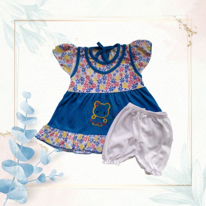 Baju Anak Perempuan Baju Bayi Perempuan | dress baju bayi anak perempuan + celana