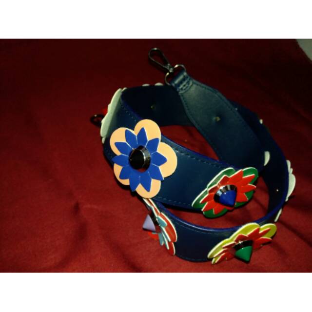 Tali strap tas motif bunga navi