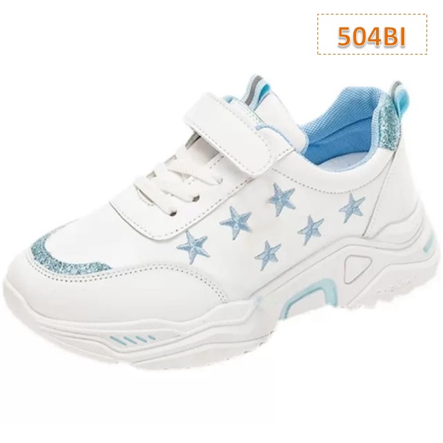 Sepatu Sneaker Anak Six Stars Cewek Cowok Biru Pink (504)