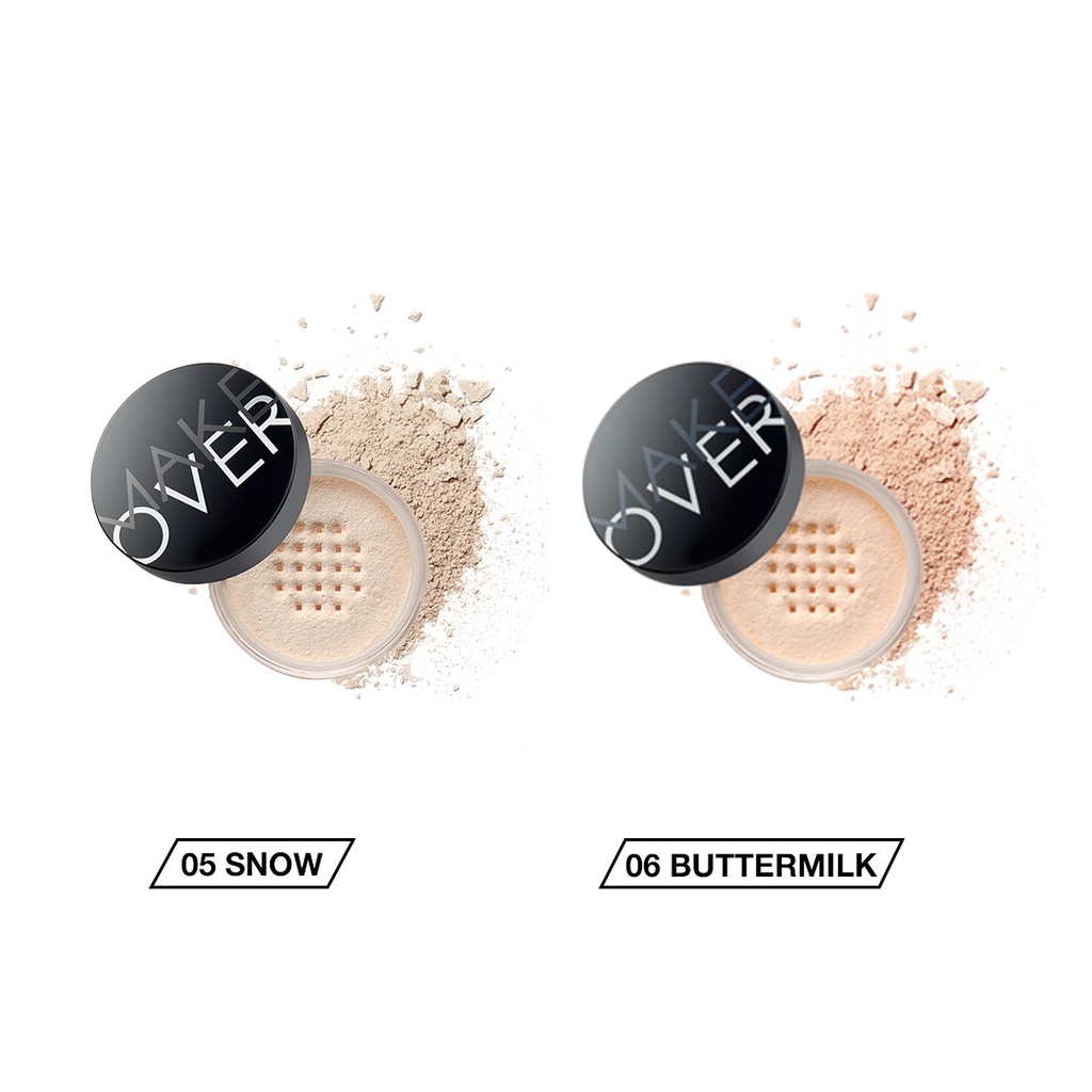 ✿ELYSABETHME✿ 𝓶𝓪𝓴𝓮𝓸𝓿𝓮𝓻 Make over translucent loose powder | bedak tabur anti luntur