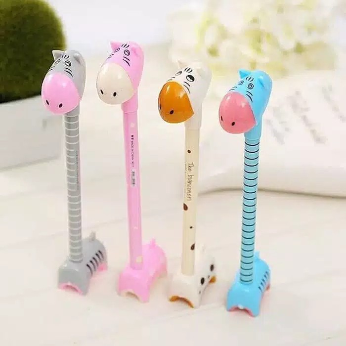 Pulpen Pena Bolpen Karakter Jerapah unik dan lucu untuk Kado Souvenir-4