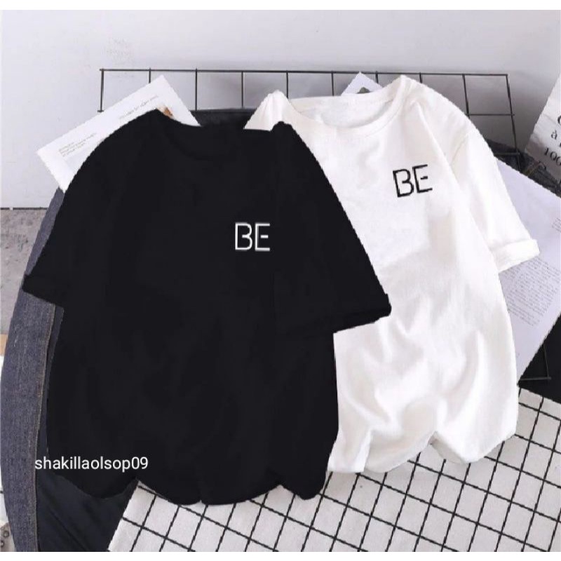 Baju / Kaos T-shirt BTS BEE LOGO dada sebelah kiri