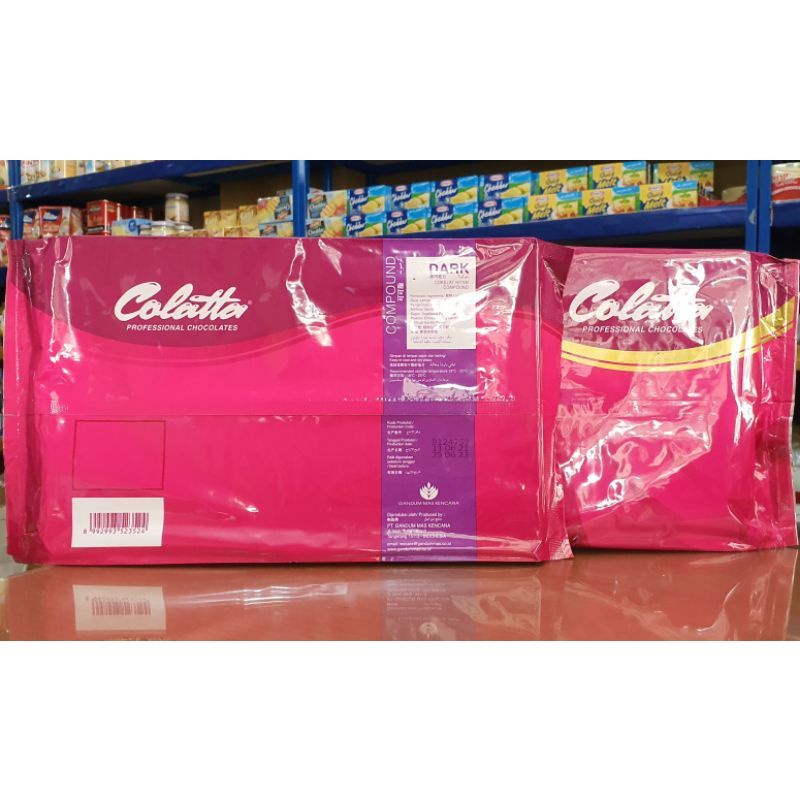 

1kg Colatta Dark Compound/DCC Colatta/Coklat Blok/Coklar Batang/Coklat Colatta/Dark Chocolate Colatta