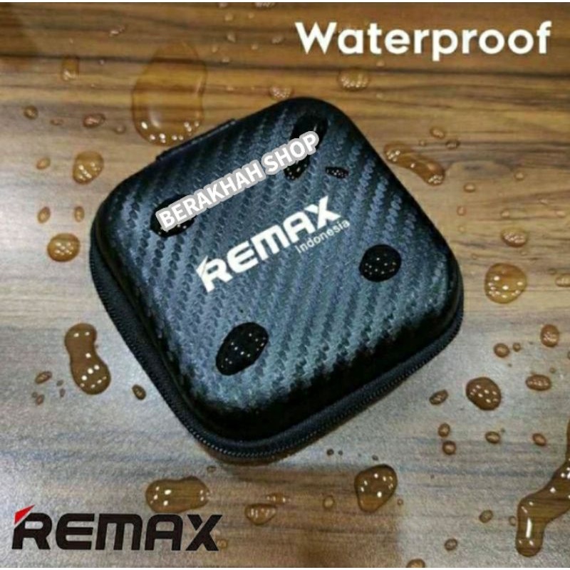 ORIGINAL 100% REMAX CASE WATERPROOF FOR CHARGER AND EARPHONE (RM-CASE) / BAG CASE TRAVELING MINI WAT