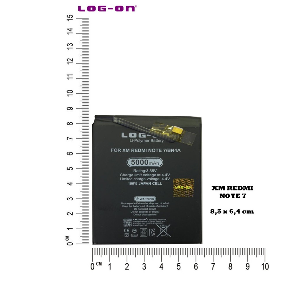 BATERAI DOUBLE POWER LOG ON XIAOMI REDMI NOTE 7 BN-4A ( 5000 MAH )