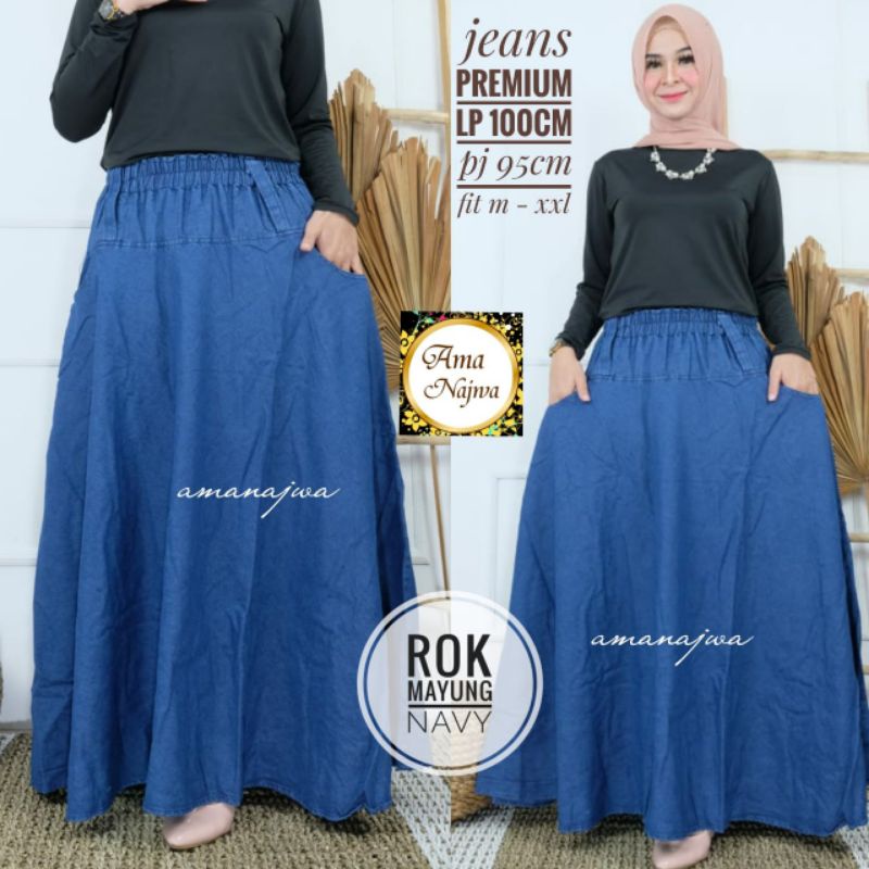 rok mayung jeans wash