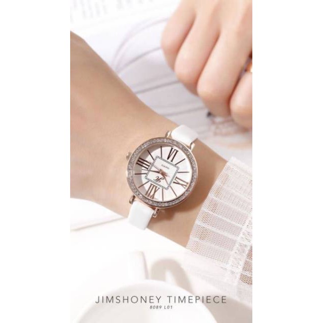 TERBAIK LIMITED COCOK UNTUK NATAL PEREMPUAN MURAH// Jam Tangan Wanita Jim's Honey 8089