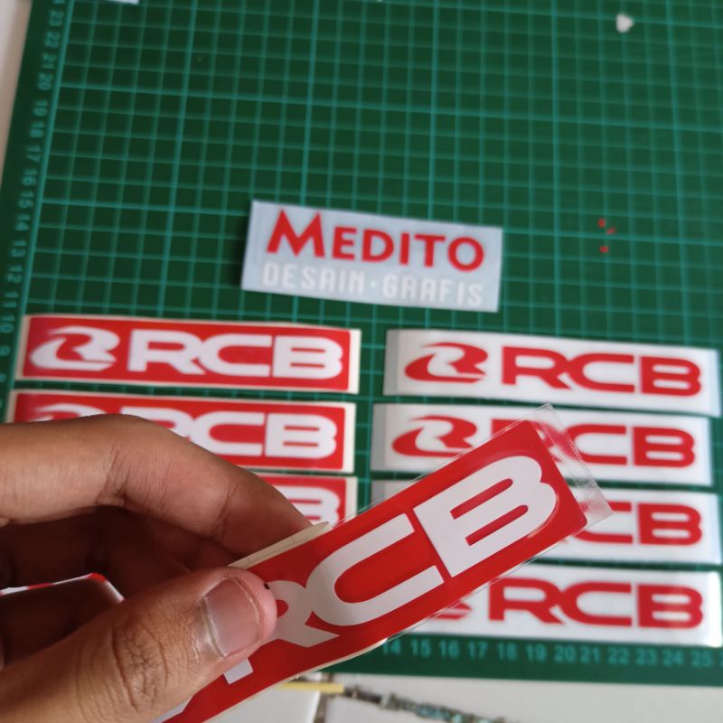 Stiker cutting RCB