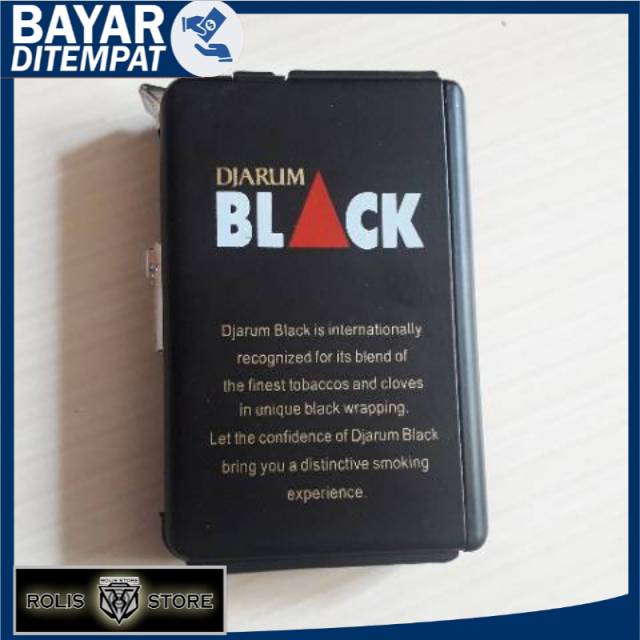 PROMO COD Kotak Rokok Korek Api Djarum Black. Tempat Rokok Unik. Bungkus Rokok Murah