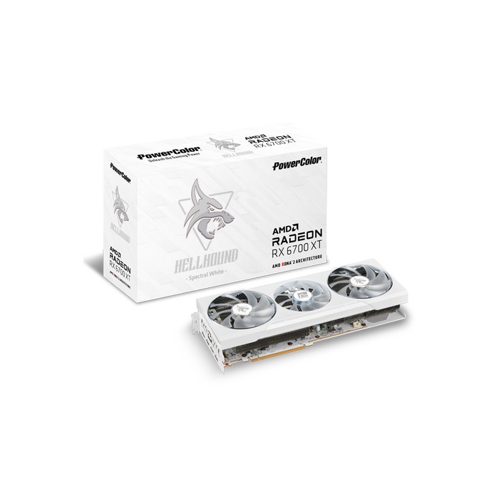 POWERCOLOR HELLHOUND SPECTRAL WHITE AMD RADEON RX 6700XT murah