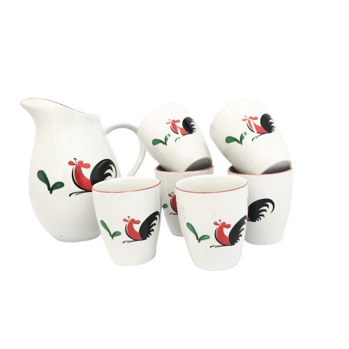 Kedaung Set Teko dan Cangkir / Drink Set Kukuruyuk 7 pcs