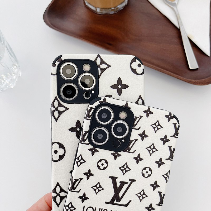 Fashion Black LV Soft Case iP iPhone 6 6S 7 8 + Plus X XR SE 2020 XS Max 11 12 Mini Pro Max