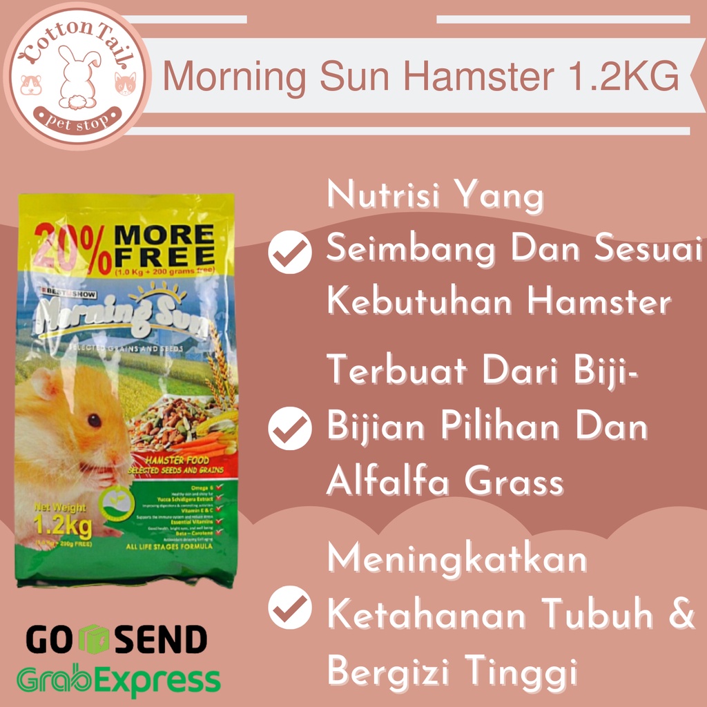 Makanan Hamster MORNING SUN 1.2KG