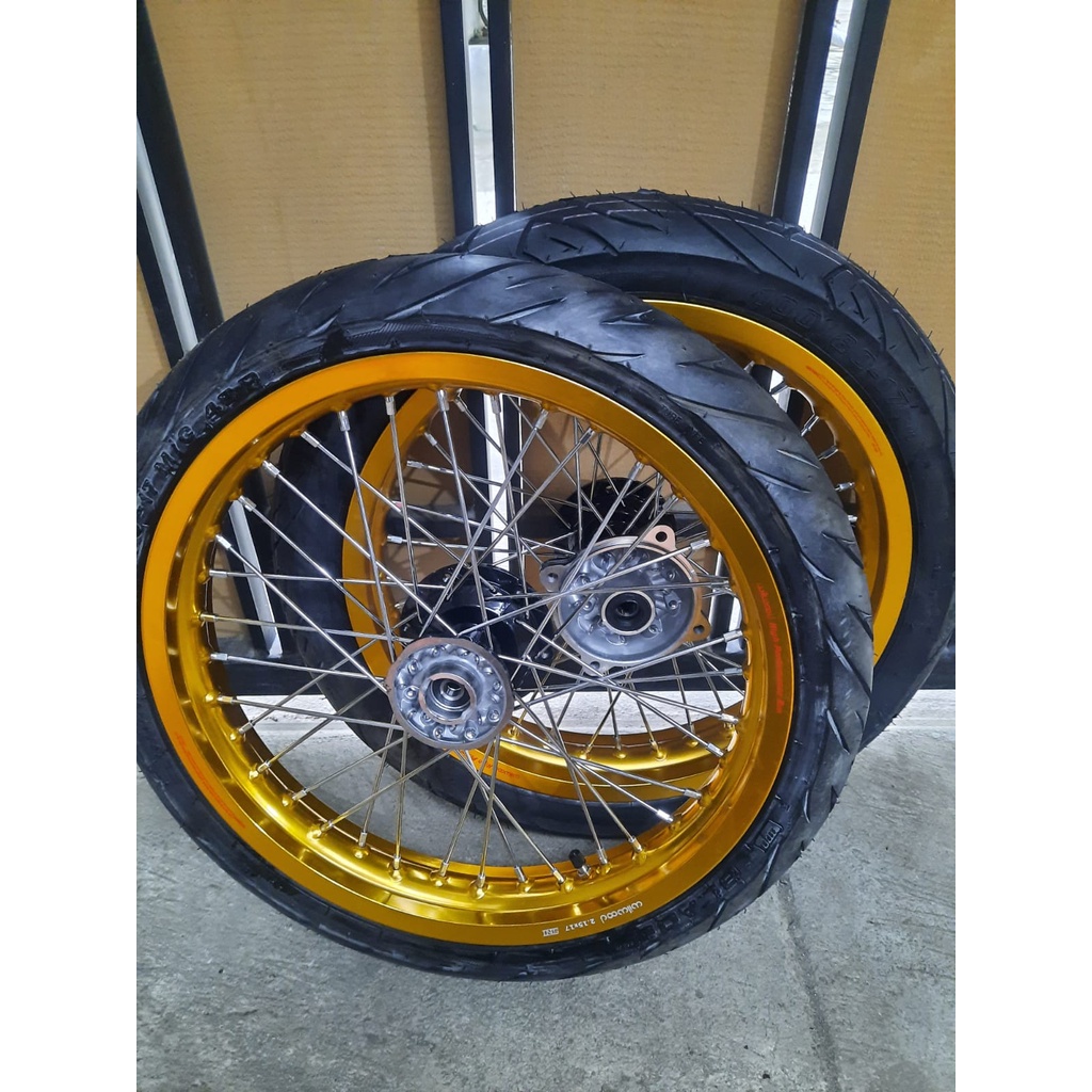 Roda Set Klx Semi Cacing Velg Set KLX  Semi Cacing Murah