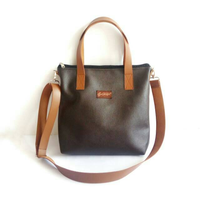 TAS SELEMPANG WANITA TAS WANITA TAS CEWEK Arkana Bag Dark Choco