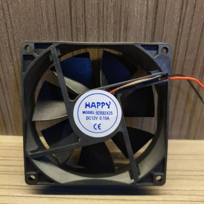 Fan DC Kipas DC HAPPY 12V 9 Cm 0.15A Plastik Tebal // HAPPY rod14 Diminati Banget