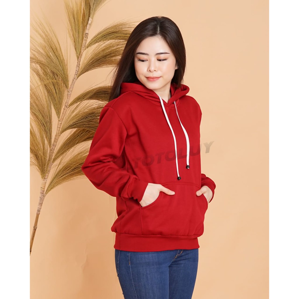 MUKZHOP - SWEATER HOODIE POLOS / TOTOLUY / MAROON