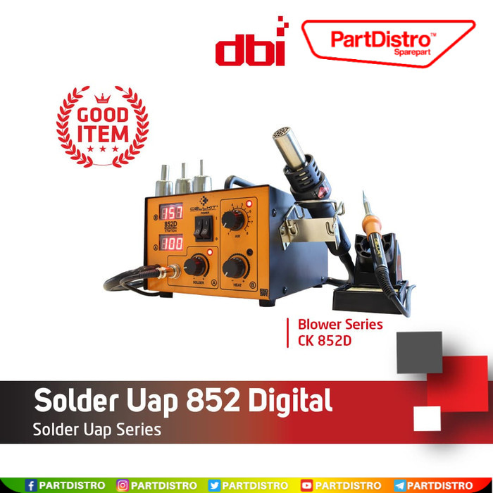 Solder Uap - Blower -  2in1 Digital CELLKIT 852D