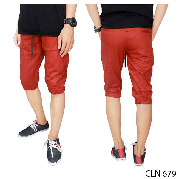 Joggers 3/4 Stretch Merah – CLN 679