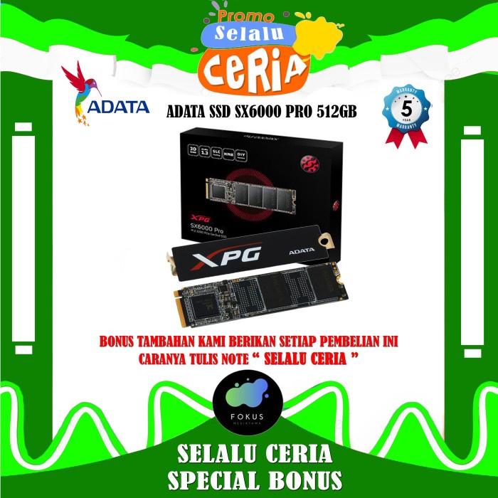 SSD NVMe / PCIe Adata SX6000 Pro 512GB M.2 2280 Internal SSD Slot PCIe