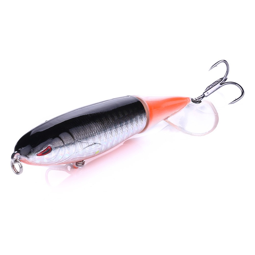 HENGJIA 1Pcs Pencil Umpan Pancing 10cm/13.5g Memutar Ekor Lunak Fishing Lure Minnow Bait Topwater