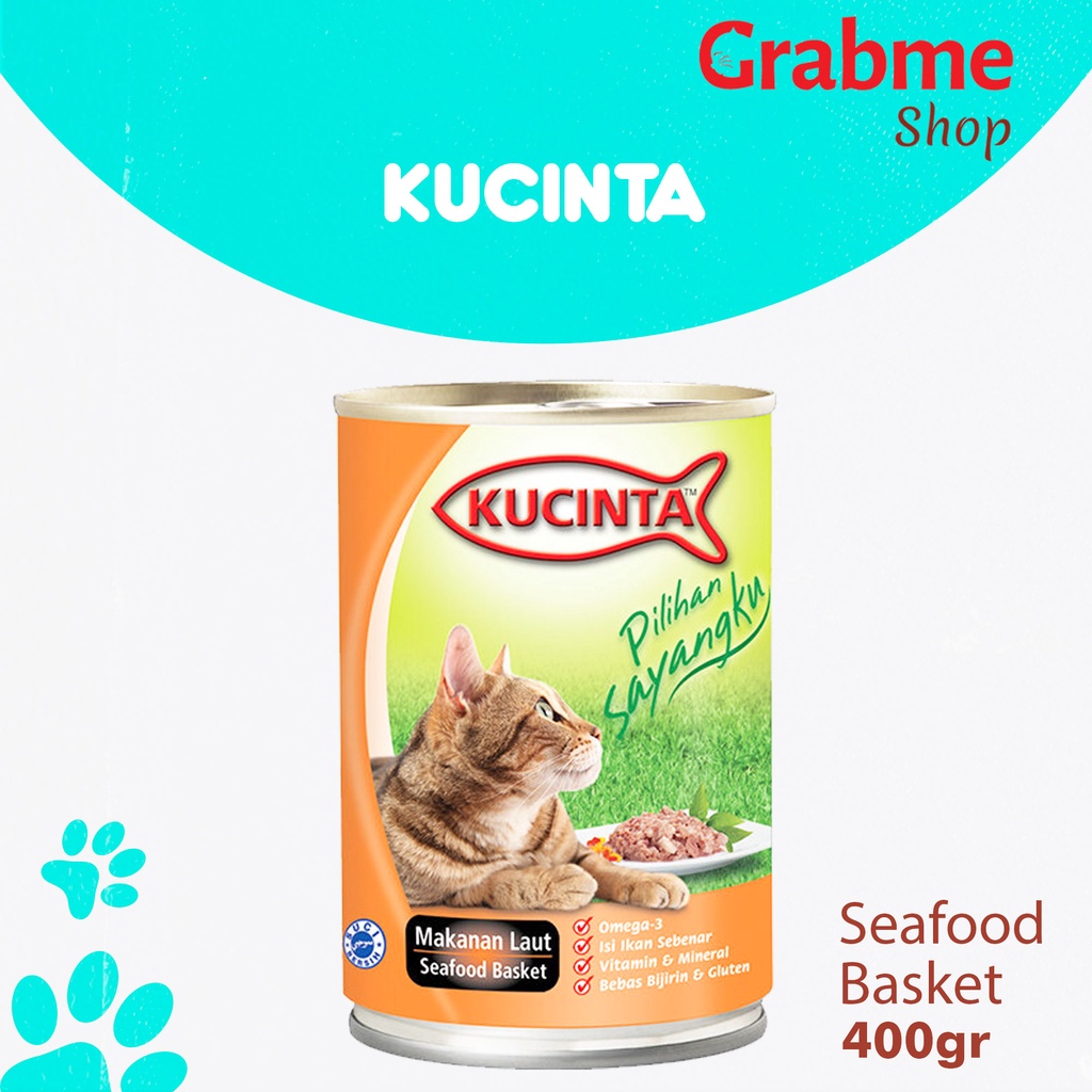 Kucinta 400gr All Varian Makanan Kucing Basah Kaleng