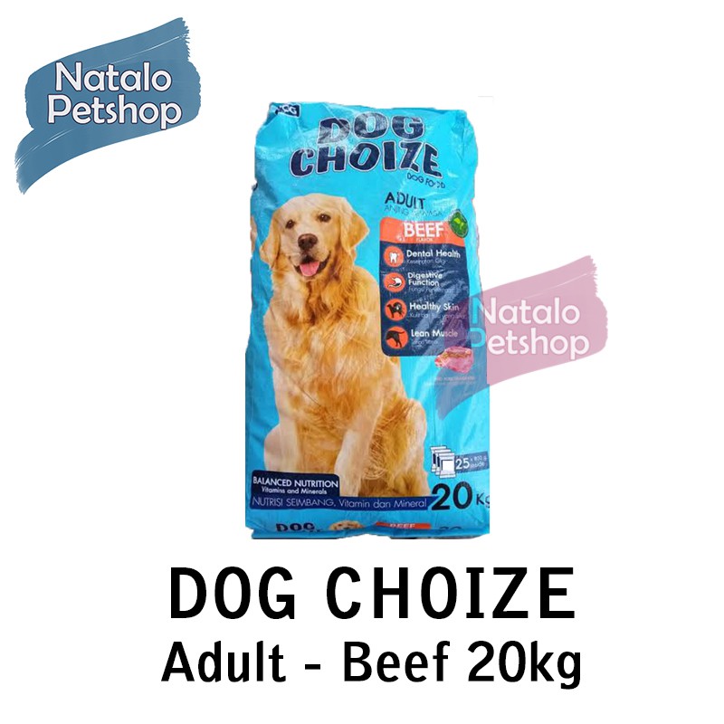 Dog Choize Adult Beef Lamb 20KG / Makanan Anjing GOJEK ONLY Dry Dog Food Pelet