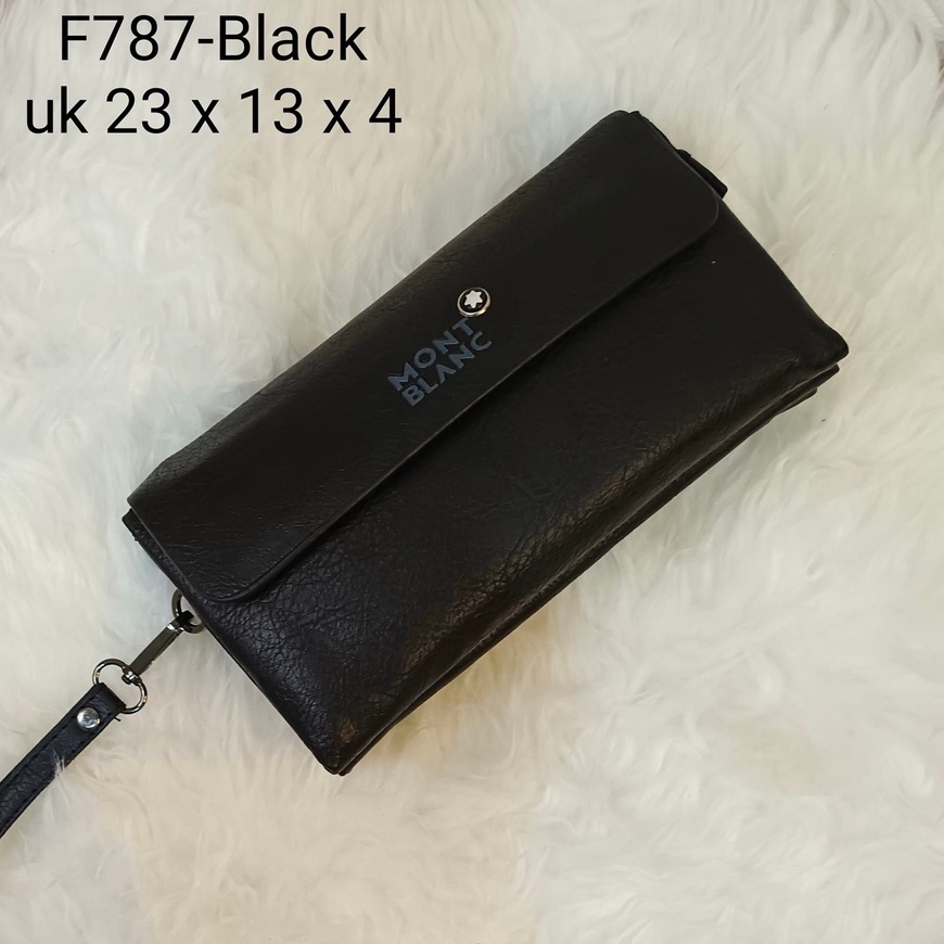 CLUTCH BAG IMPORT handbag kulit pria 3ruang