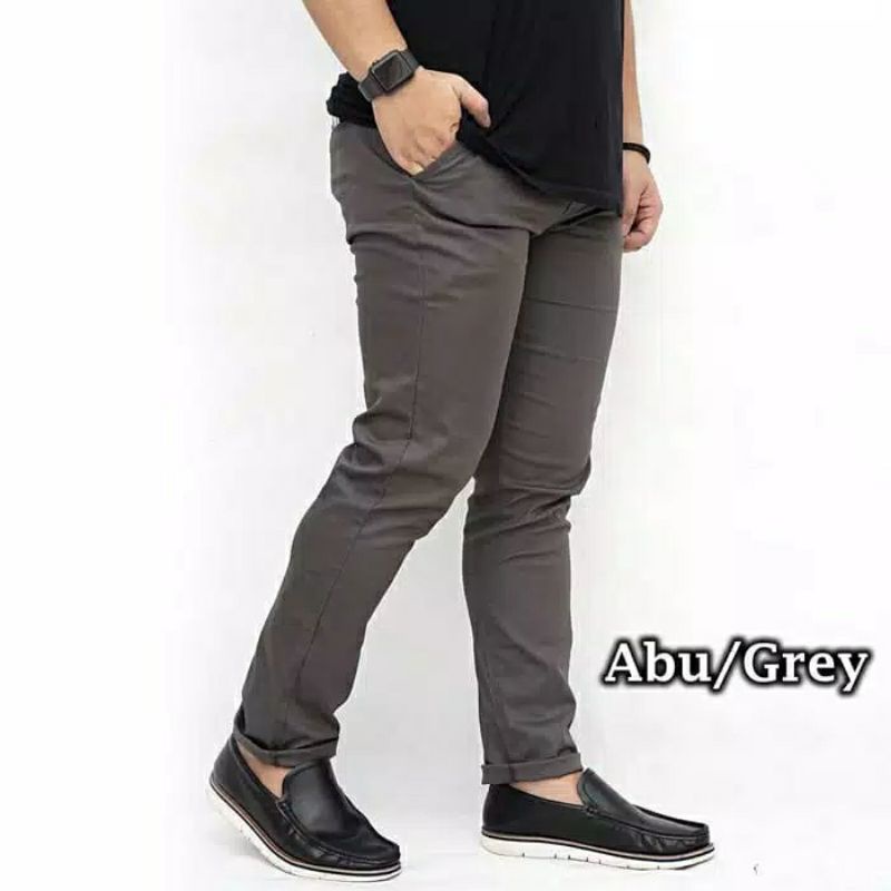 {PAKET USAHA}CELANA CHINOS PANJANG PRIA SIZE 27-32 BISA PILIH WARNA &amp; SIZE