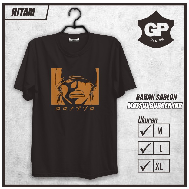 Kaos Baju Anime One Piece Zoro Quote Topi Distro Anime Japanese Gp Design Shopee Indonesia