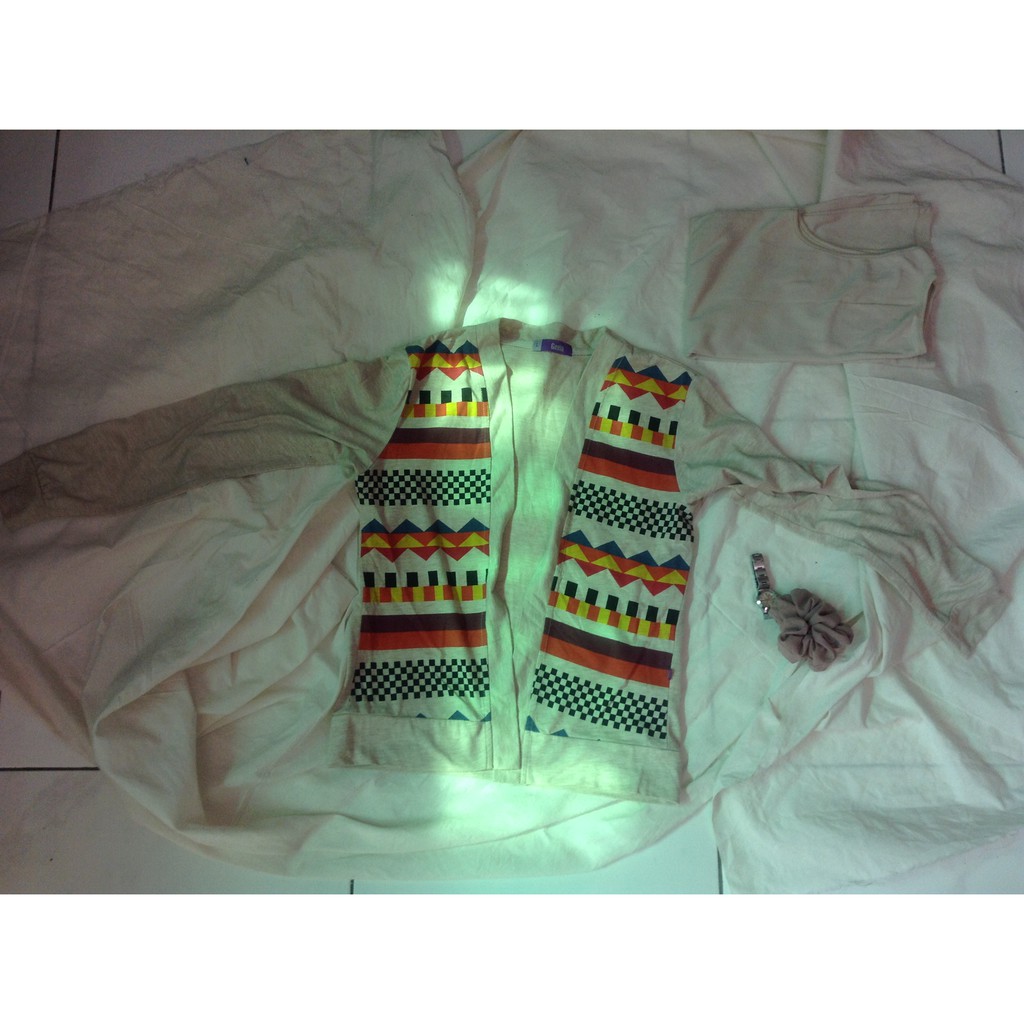Tank Top dan Cardigan | merk Geela (preloved)