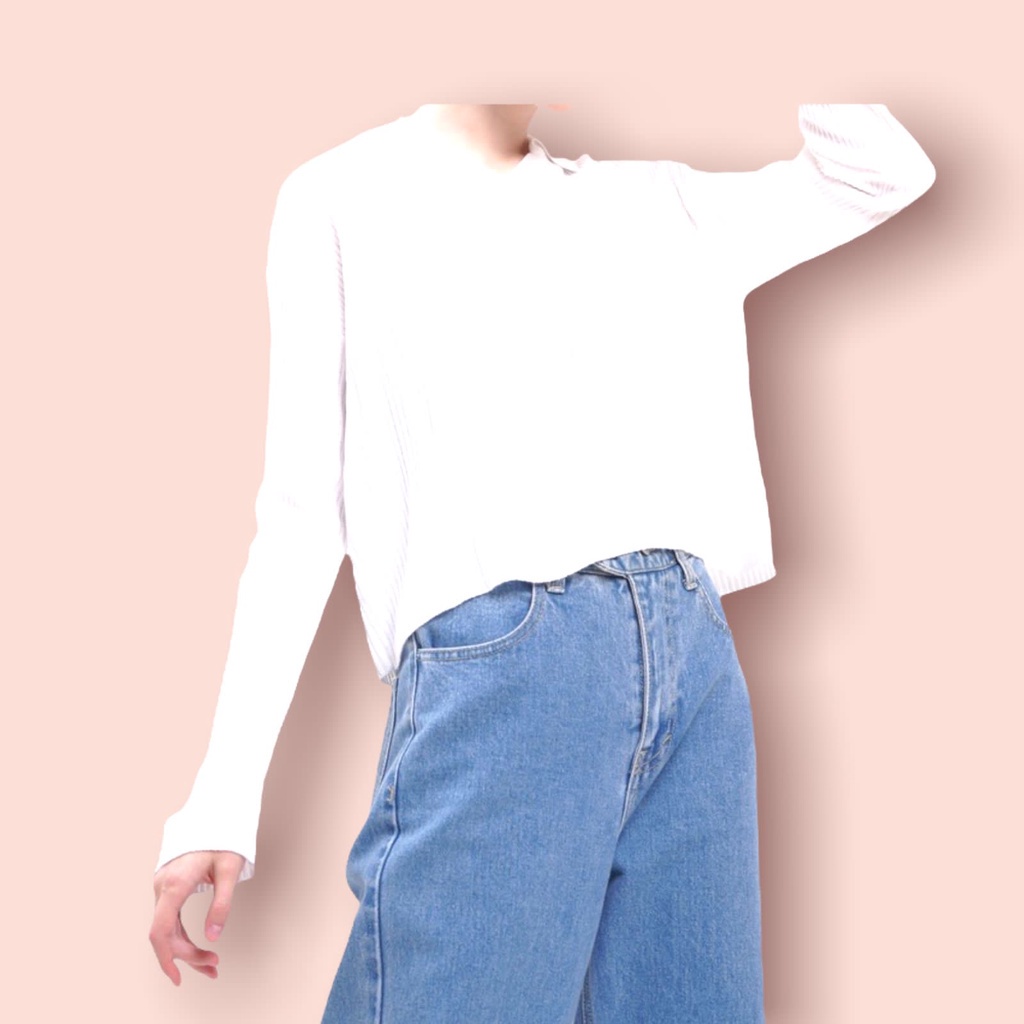 BEFAST - ZFS OOTD Wanita Sweater YEIN / RJT AEGYO KNIT POLO CROP ATASAN RAJUT / Sweater Rajut Kekinian Remaja Wanita / Sweater Terbaru 2022 / Fashion Trendy / Terlaris / Termurah