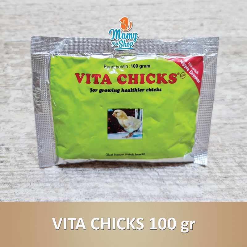 VITA CHICKS 100 GR VITAMIN PERTUMBUHAN ANAK AYAM BURUNG