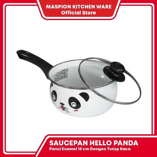 Maspion Saucepan Hello Panda / Panci Susu Enamel Hello Panda 18 cm