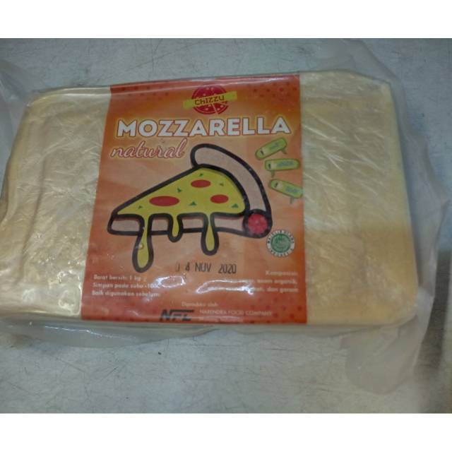 Keju Mozzarella Lokal Malang ( Chizzu ) kemasan 1kg