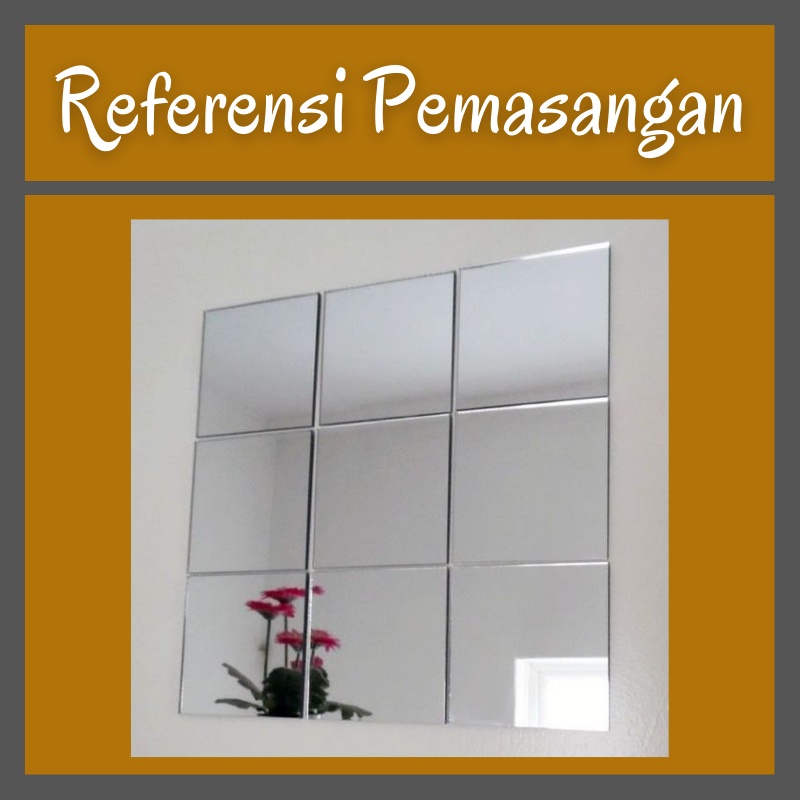Cermin Dinding Tempel (ASLI CERMIN) Cermin Dinding Aesthetic Cermin Full Body Dekorasi Cermin Tempel