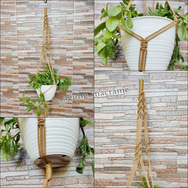 Gantungan pot tali kur