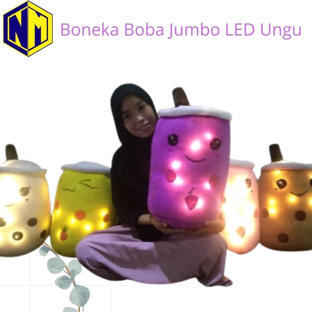 Bantal Boba Jumbo Sebesar Galon Boneka Boba Besar lampu LED Berlabel SNI Harga Murahbgt