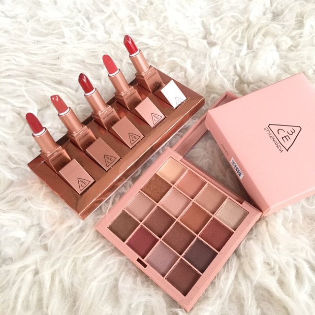 PROMO PAKET HEMAT MAKEUP 3CE EYESHADOW 3CE LILY MACMAC