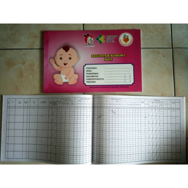 Buku register kohort bayi