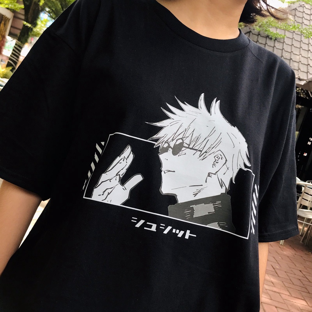 Tshirt Gojo Satoru Megane Anime Manga Jujutsu Kaisen Unisex