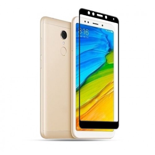 TEMPERED GLASS FULL LEM 5D XIAOMI REDMI 5 PLUS BLACK WHITE