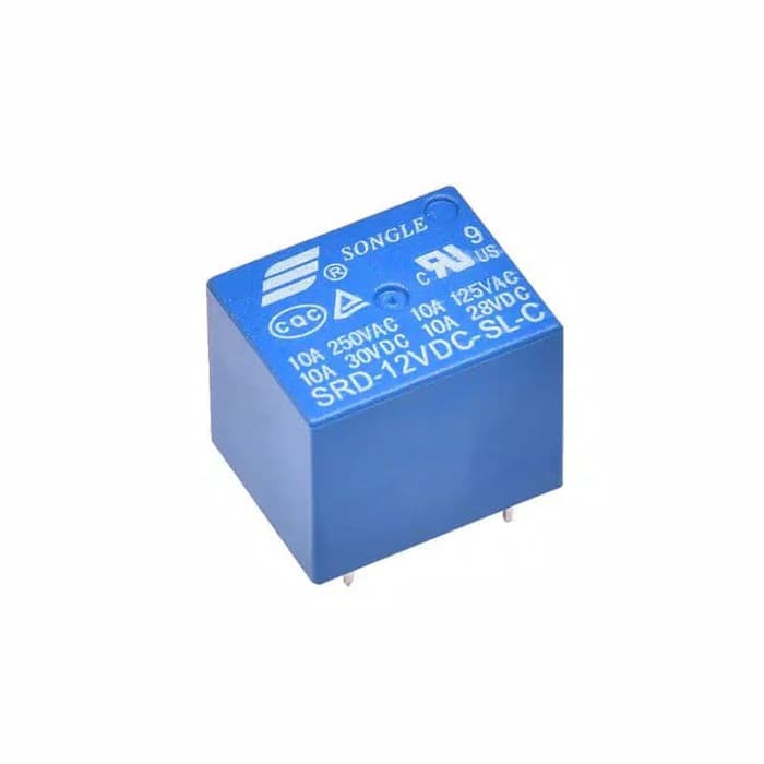 Relay Songle 12V 12 V 12 volt 5 Pin 5p max arus 10A 10 ampere