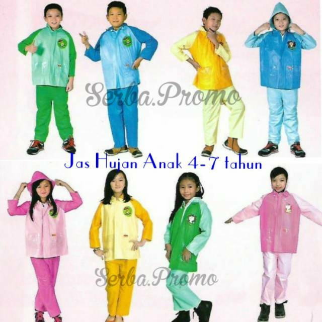 Jas Hujan anak Nouvo- Jas Hujan jaket celana anak  Nouvo - jas hujan murah