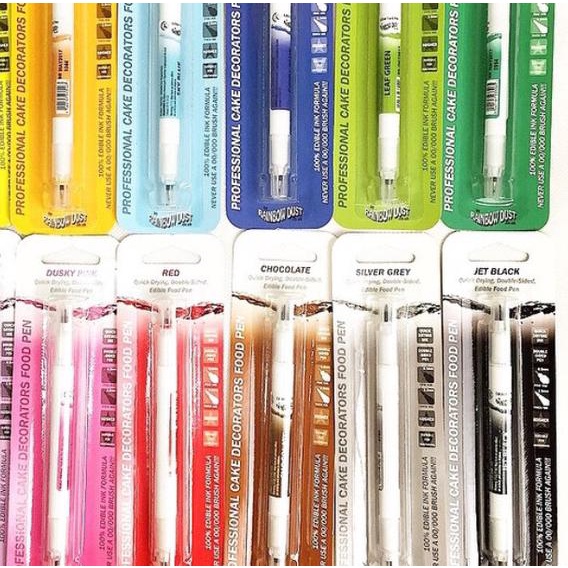 

◄ Rainbowdust edible pen (double pen tips) - Holly Green ♡