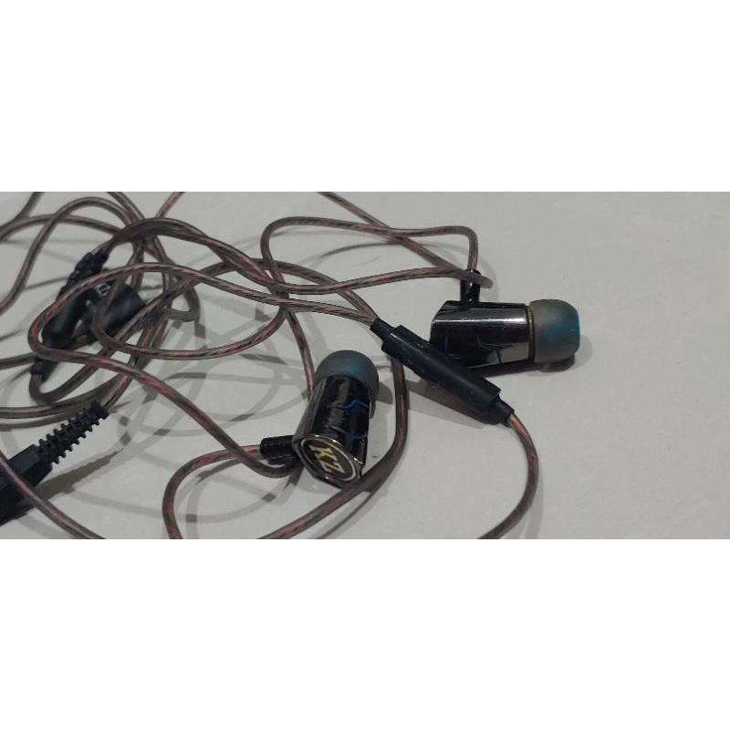 earphone iem mic sempurna merdu headset audio kerehore kz bekas